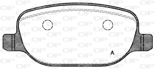 OPEN PARTS Комплект тормозных колодок, дисковый тормоз BPA0878.00